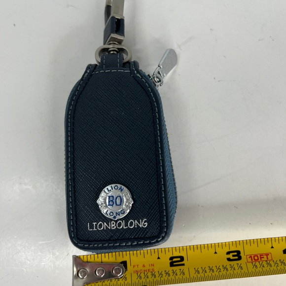 Lion Bolong Car Key Pouch Chain With Zipper Leather Case Black / LIONBOLONG - Picture 10 of 10